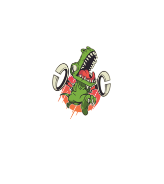 Dinozaur T-rex model nisipiu pe tricou