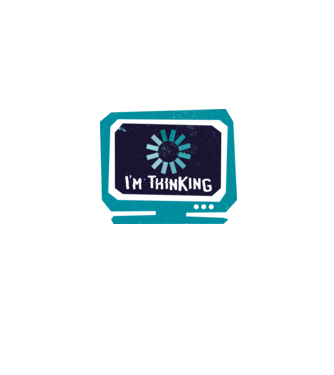 'I''m thinking Mă gândesc' model gri pe tricou