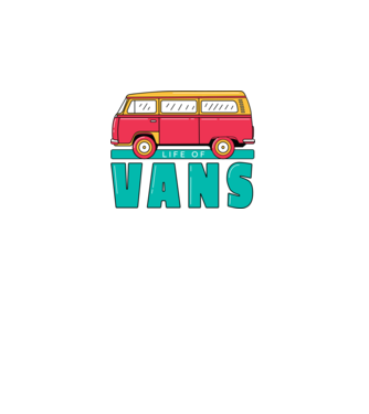 Life of Vans model alb pe tricou