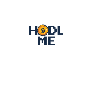 Hodl Me Bitcoin model alb pe tricou