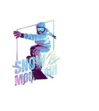 All I need is Snowboard model negru pe tricou