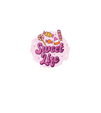 Sweet Life - Viață dulce model mov pe tricou