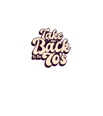 'Retro - Take me back to the 70''s' model albastru regal pe tricou