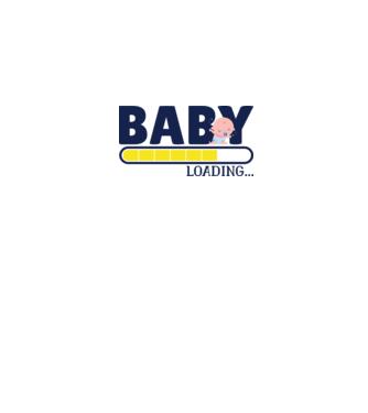 Baby is loading - tricou amuzant pentru mămici model alb pe tricou