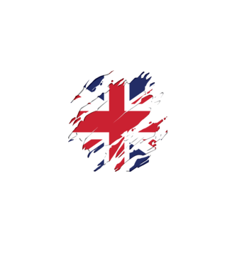 UK Steagul Regatului Unit model negru pe tricou