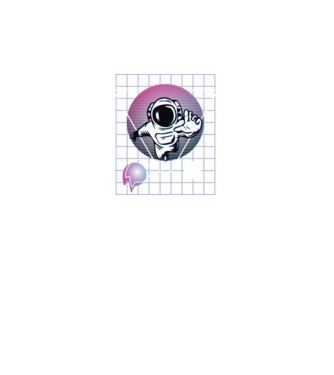 Astronaut Abstract model negru pe tricou