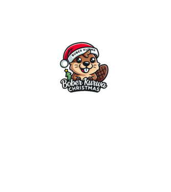 Bober Kurwa Christmas 1 model alb pe tricou