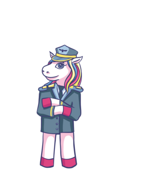 Unicorn Pilot model alb pe tricou
