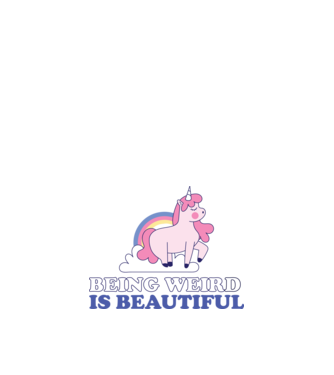 A fi ciudat este minunat Unicorn model nisipiu pe tricou