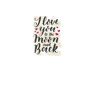 'I love you to the moon and back tricou drăguț Valentine''s Day' model gri pe tricou