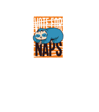 Votez pentru relaxare Leneș model negru pe tricou