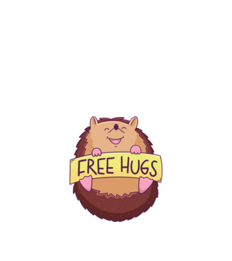 Free Hugs Arici model nisipiu pe tricou
