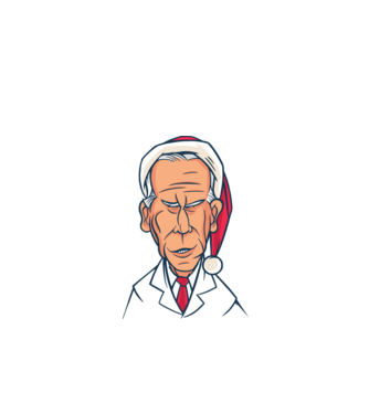 Crăciun Biden model negru pe tricou