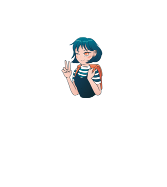 Anime fată model alb pe tricou