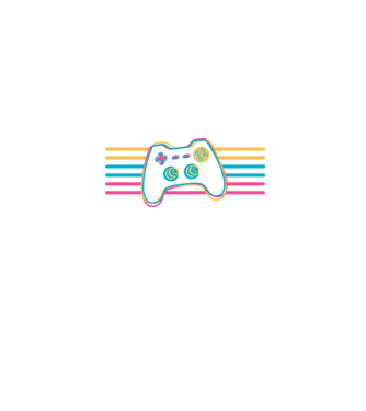 Gamer Controler Retro model negru pe tricou