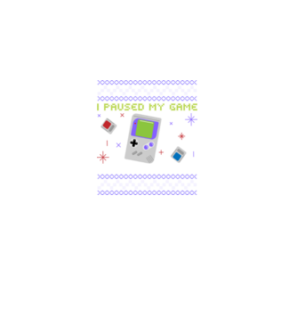 I paused my game to be here - Gamer pulovăr urât model negru pe tricou