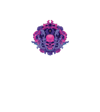 Cranii Dark Skull model alb pe tricou