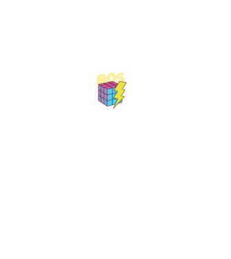 I love the 80s Cub Rubik model negru pe tricou