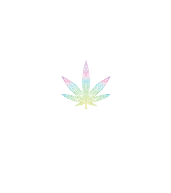 Frunză colorată de marijuana model negru pe tricou