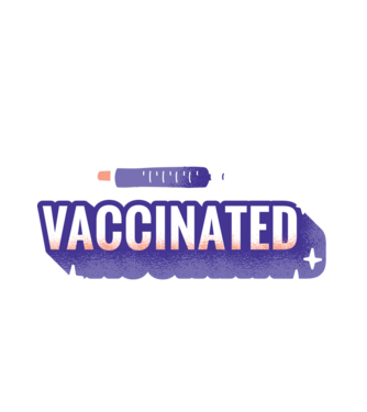 Vaccinat model alb pe tricou