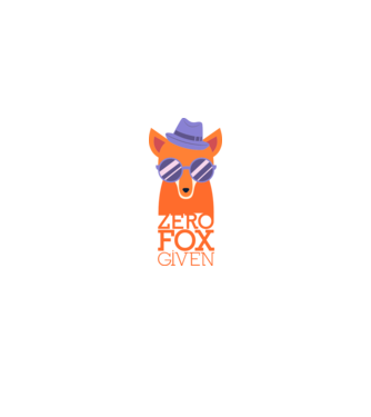 Zero Fox Given model negru pe tricou