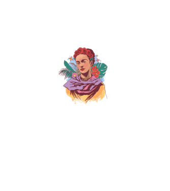 Portret Frida Kahlo model nisipiu pe tricou