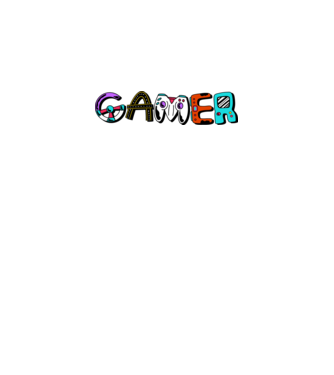 Inscripție Gamer model gri pe tricou