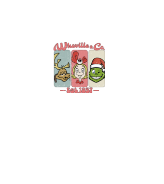 Whoville & Co - Grinch model roz deschis pe tricou