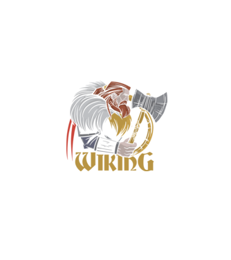 Viking model negru pe tricou