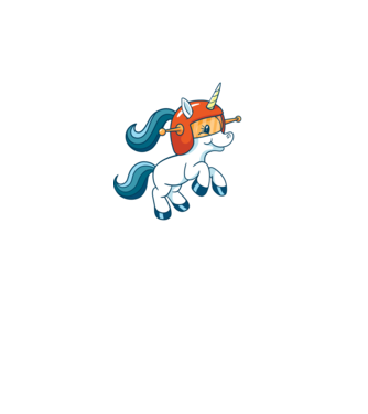 Unicorn Astronaut model negru pe tricou