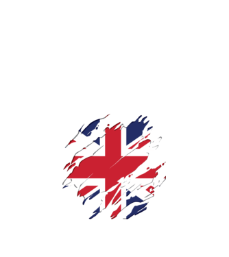 UK Steagul Regatului Unit model negru pe tricou