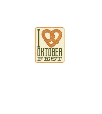 I Love Oktoberfest model negru pe tricou