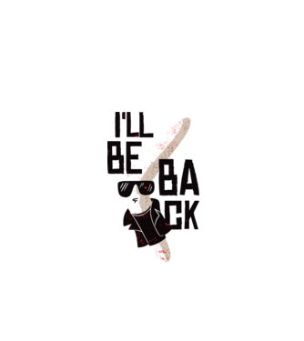 'Boomerang - Mă voi întoarce - I''ll be back' model turcoaz pe tricou