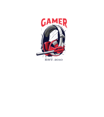 Gamer est. 2010 model galben neon pe tricou