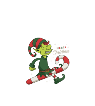 Crăciun Fericit Elf model negru pe tricou