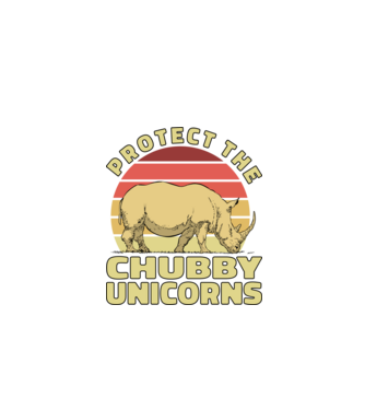 Protejați Unicornii - Rinocerii plinuți model negru pe tricou