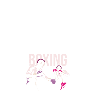 Boxing model negru pe tricou