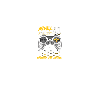 Nivel Finalizat 40 1985 model negru pe tricou