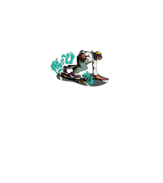 Longboard model gri pe tricou