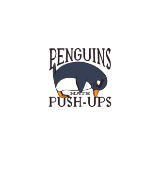 Pinguinii urăsc flotările model albastru jeanși pe tricou