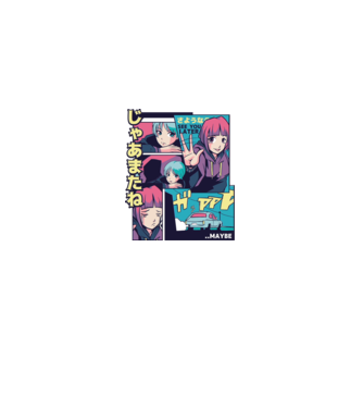 Anime Vaporwave See you Later model alb pe tricou