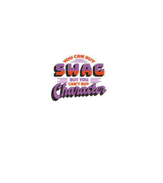 You can buy swag but you cant buy character model roz deschis pe tricou