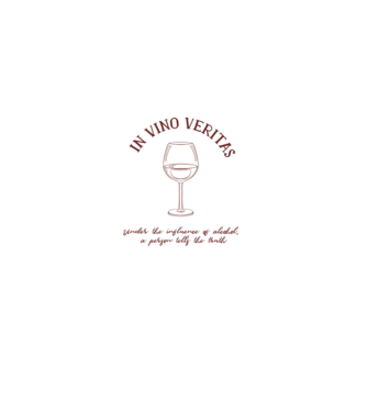 In Vino Veritas - Adevărul este în vin model alb pe tricou