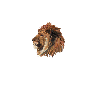lion polygon model roz neon pe tricou