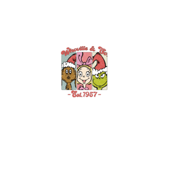 Whoville & Co. - Grinch model alb pe tricou