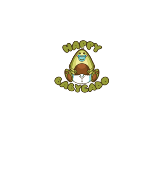 Avocado bebe model albastru închis pe tricou