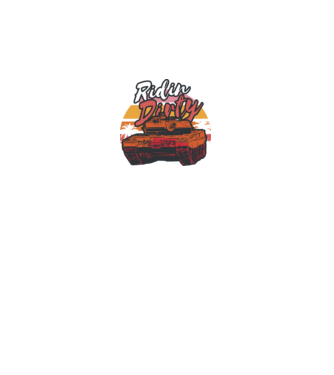 Ridin Dirty tricou cu tanc model negru pe tricou