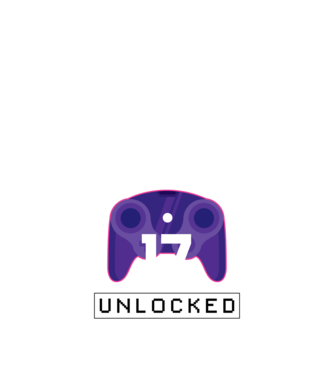 Level 17 Unlocked Gamer Birthday model negru pe tricou
