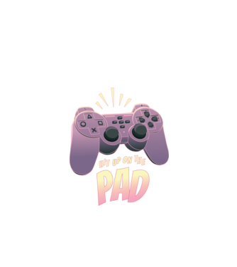Gamer Controler model negru pe tricou