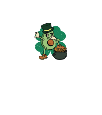 Avocado St. Patrick DAB model alb/roșu pe tricou